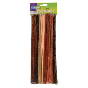 Creativity Street Jumbo Chenille Stems 12" - (100 Pack) Multi-Cultural pipe cleaners