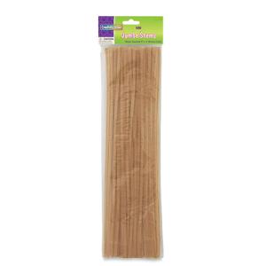 Creativity Street Jumbo Chenille Stems 12" - (100 Pack) Tan pipe cleaners