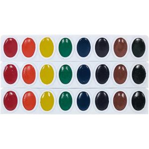 Prang Oval Watercolor Set Refills - (3 Pack) Basic Colors