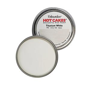 Enkaustikos Hot Cakes Encaustic Wax Paint - (1.5oz/45ml) Titanium White