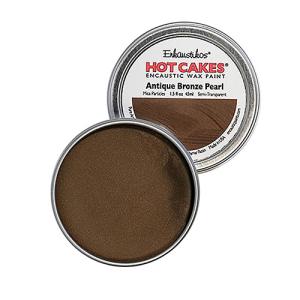 Enkaustikos Hot Cakes Encaustic Wax Paint - (1.5oz/45ml) Antique Bronze Pearl