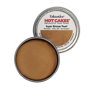 Enkaustikos Hot Cakes Encaustic Wax Paint - (1.5oz/45ml) Super Bronze Pearl