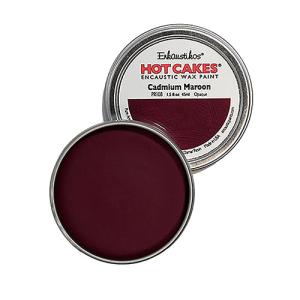 Enkaustikos Hot Cakes Encaustic Wax Paint - (1.5oz/45ml) Cadmium Maroon