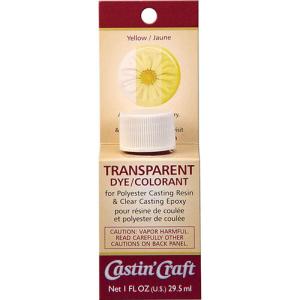 Castin' Craft Resin Dye/Colorant - (1oz/29.5ml) Transparent Yellow