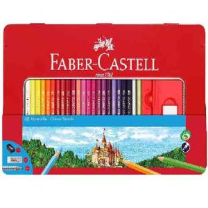 Faber-Castell Classic Colored Pencils & Sketching Tin 48ct Set
