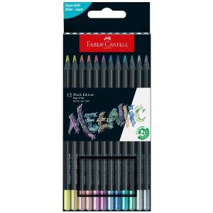 Faber Castell Black Edition Colored Pencils Metallics 12ct  116415