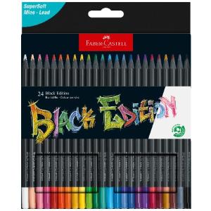 Faber Castell Black Edition Colored Pencils 24ct 116424