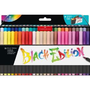 Faber Castell Black Edition Felt Tip Brush Pen 50ct  116454