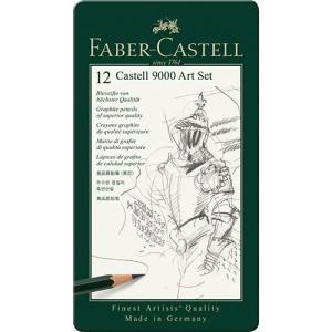 9000 Graphite Pencil Metal Tin- 12ct (Art Set)