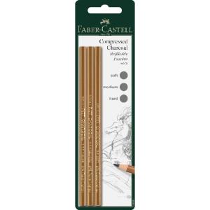 Faber Castell Pitt Compressed Charcoal Pencil Set