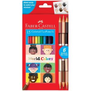 Faber-Castell World Colors Colored EcoPencils (15ct)