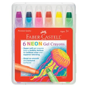 Faber Castell Neon Gel Crayons- 6ct