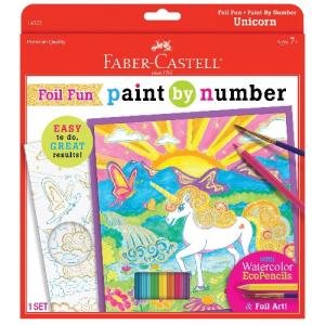 Faber-Castell Foil Fun Paint by Numbers Unicorn Art Set