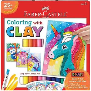 Faber Castell Do Art Coloring with Clay 25pc Unicorn & Friends