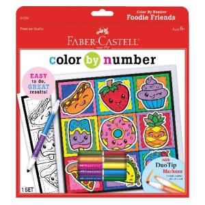 Faber-Castell Color by Numbers Foodie Friends Art Set