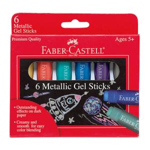 Faber-Castell 6ct Metallic Watercolor Gel Sticks