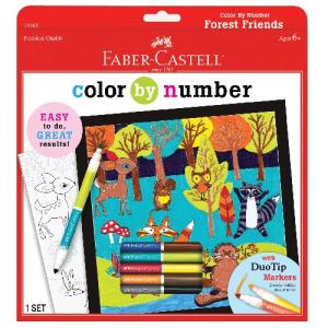 Faber-Castell Color by Numbers Forest Friends Art Set