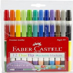 Faber-Castell DuoTip Washable Marker Set  12ct