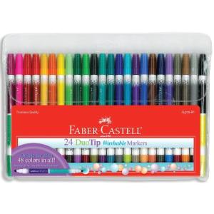 Faber-Castell DuoTip Washable Marker Set  24ct