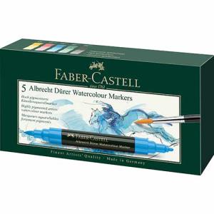 Faber Castell Albrecht Durer Artist Watercolor Markers Wallet- 5ct