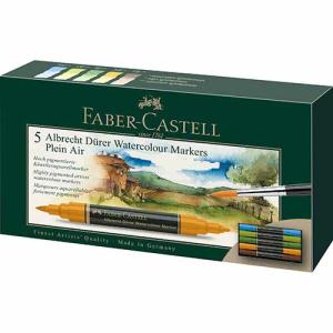 Faber Castell Albrecht Durer Artist Watercolor Markers Wallet- Plein Air (5ct)