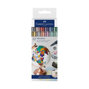 Faber Castell Creative Studio Metallic Markers - 12ct