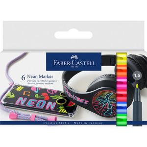 Faber Castell Creative Studio Neon Markers- 6ct
