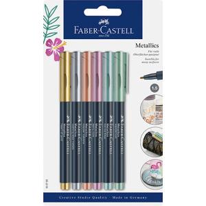 Faber Castell Creative Studio Metallic Markers- 6ct   FC160706