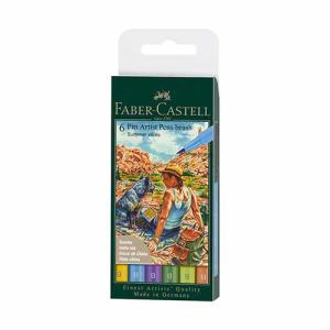 Faber Castell Pitt Artist Pens Wallet- Summer Vibes (6ct)  167178