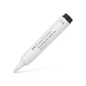 Pitt Artist Brush Pen- White (101, Bullet Nib)