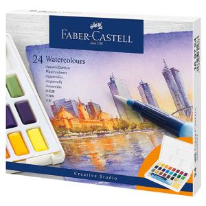 Faber Castell Creative Studio Watercolor Pans- 24ct