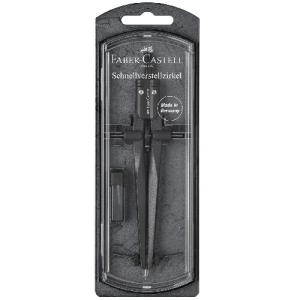 Faber Castell Quick-Set Compass Black Stone
