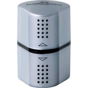 Faber Castell Grip Trio Pencil Sharpener, Silver