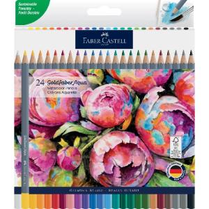 Goldfaber Aqua Watercolor Pencil Set - 24ct Assorted Colors