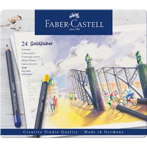 Faber Castell Creative Studio Goldfaber Colored Pencil Metal Tin- 24ct