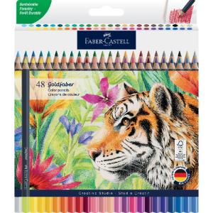 Faber Castell Goldfaber Colored Pencil - 48ct Assorted Colors