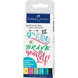 Faber Castell Creative Studio Pitt Artist Hand Lettering I- 6ct