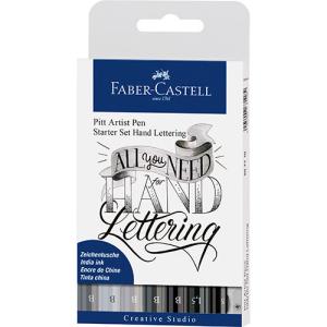 Faber Castell Creative Studio Pitt Artist Starter Set Hand Lettering- 9ct