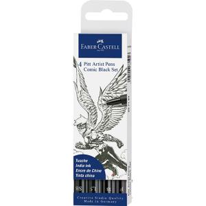 Faber Castell Creative Studio Pitt Artist Pen Comic- 4ct(Black)