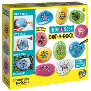 Faber Castell Creativity for Kids Rock Painting Kit- Dot-A-Rock