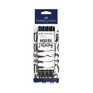 Faber Castell Creative Studio Pitt Artist Pen Modern Lettering Set 4ct