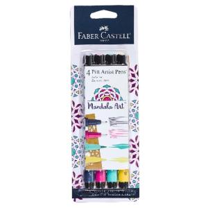 Faber Castell Creative Studio Pitt Artist Pen Set Mandala Art 4ct