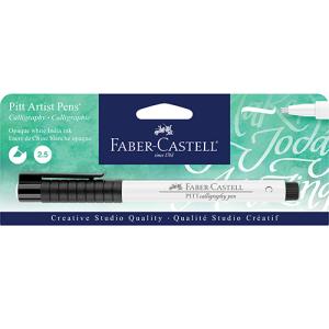Faber Castell Creative Studio Pitt Artist Pen White Chisel- 1ct