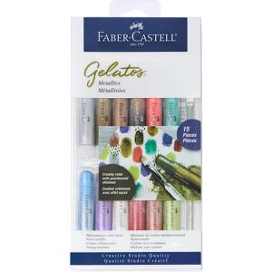 Faber Castell Creative Studio Gelatos- 15ct (Metallics)