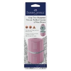 Faber Castell Grip Trio Pencil Sharpener- Pink