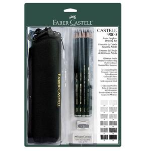 Faber Castell 9000 Graphite Pencil Artist Drawing Set  15pc