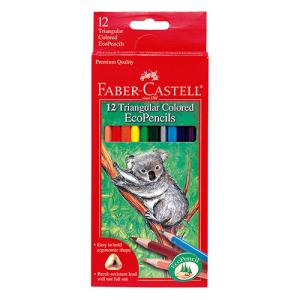 Faber Castell Triangular Colored EcoPencils- 12ct