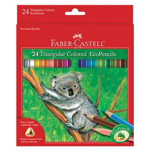 Faber Castell Triangular Colored EcoPencils- 24ct