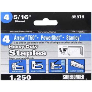 Surebonder #4 Heavy Duty Staples 5/16" - (1250 Count)