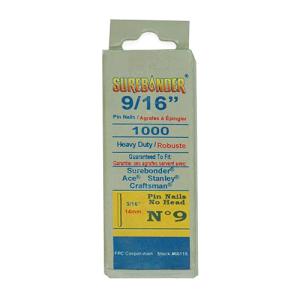 Surebonder #9 Heavy Duty Pin Nails 9/16" - (1000 Count)